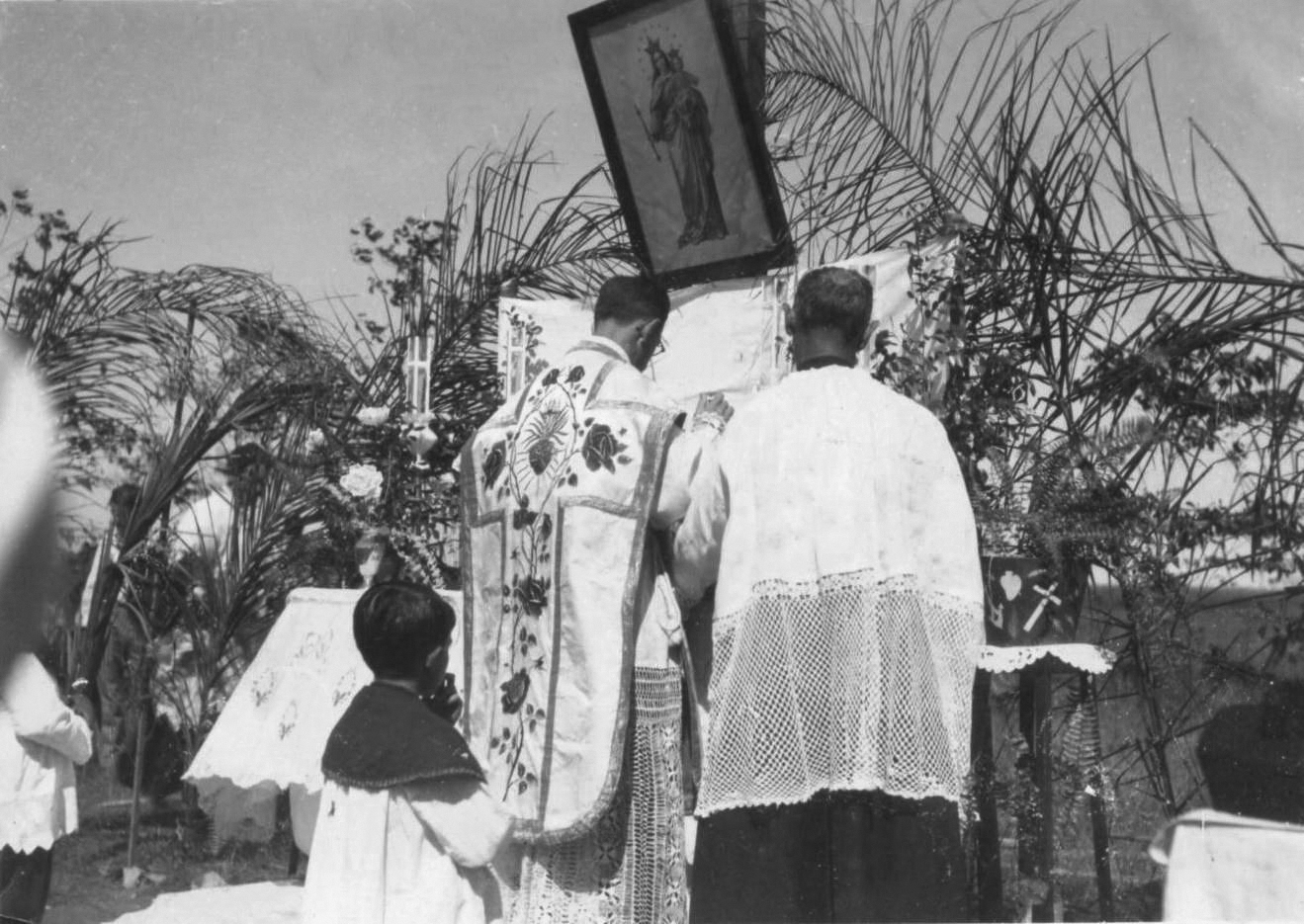 Pedra fundamental da primeira igreja de Goiânia, em 1935